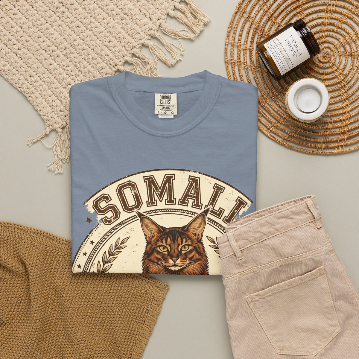 'Little Fox' Somali Cat T-Shirt — alternate view