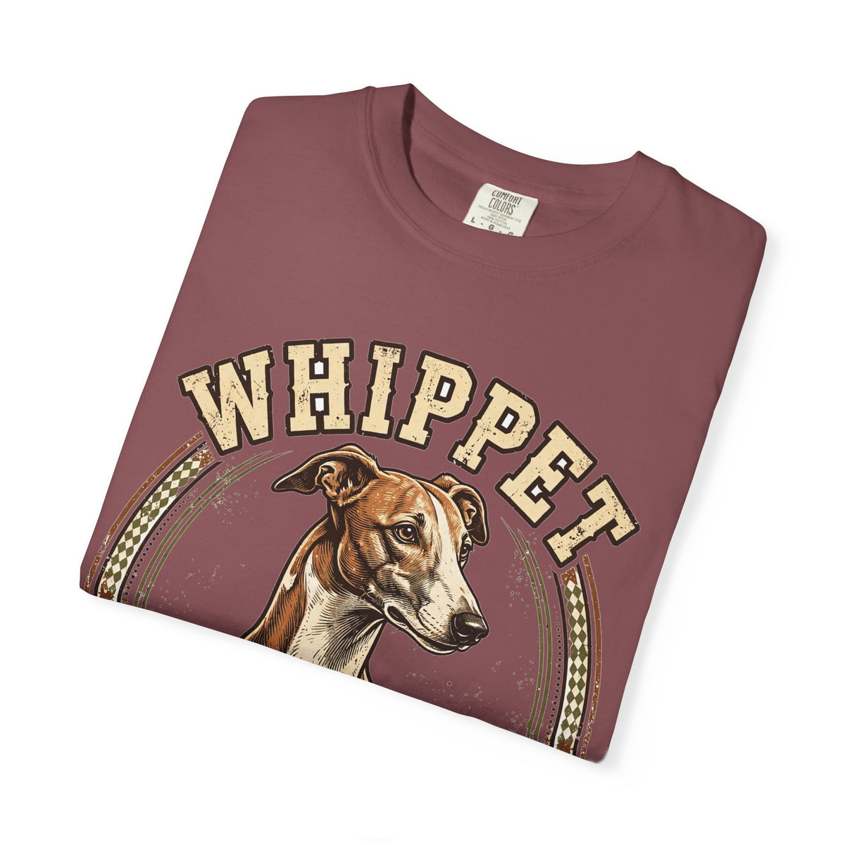 'Zoom & Snuggle' Whippet T-Shirt — alternate view