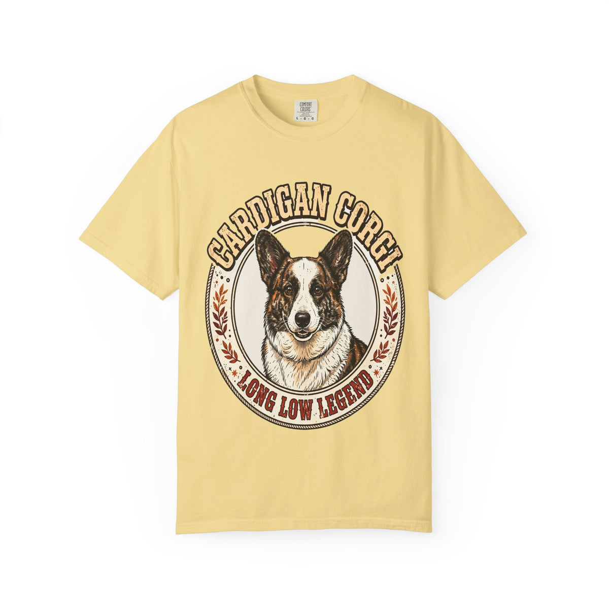 'Corgi Long Low Legend Cardigan' Cardigan Welsh Corgi T-Shirt — alternate view
