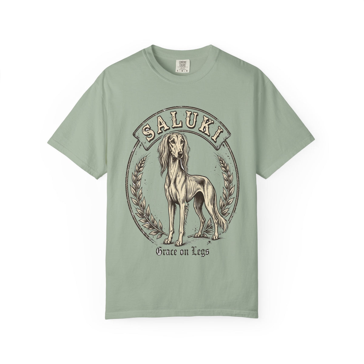 'Grace on Legs' Saluki T-Shirt — alternate view
