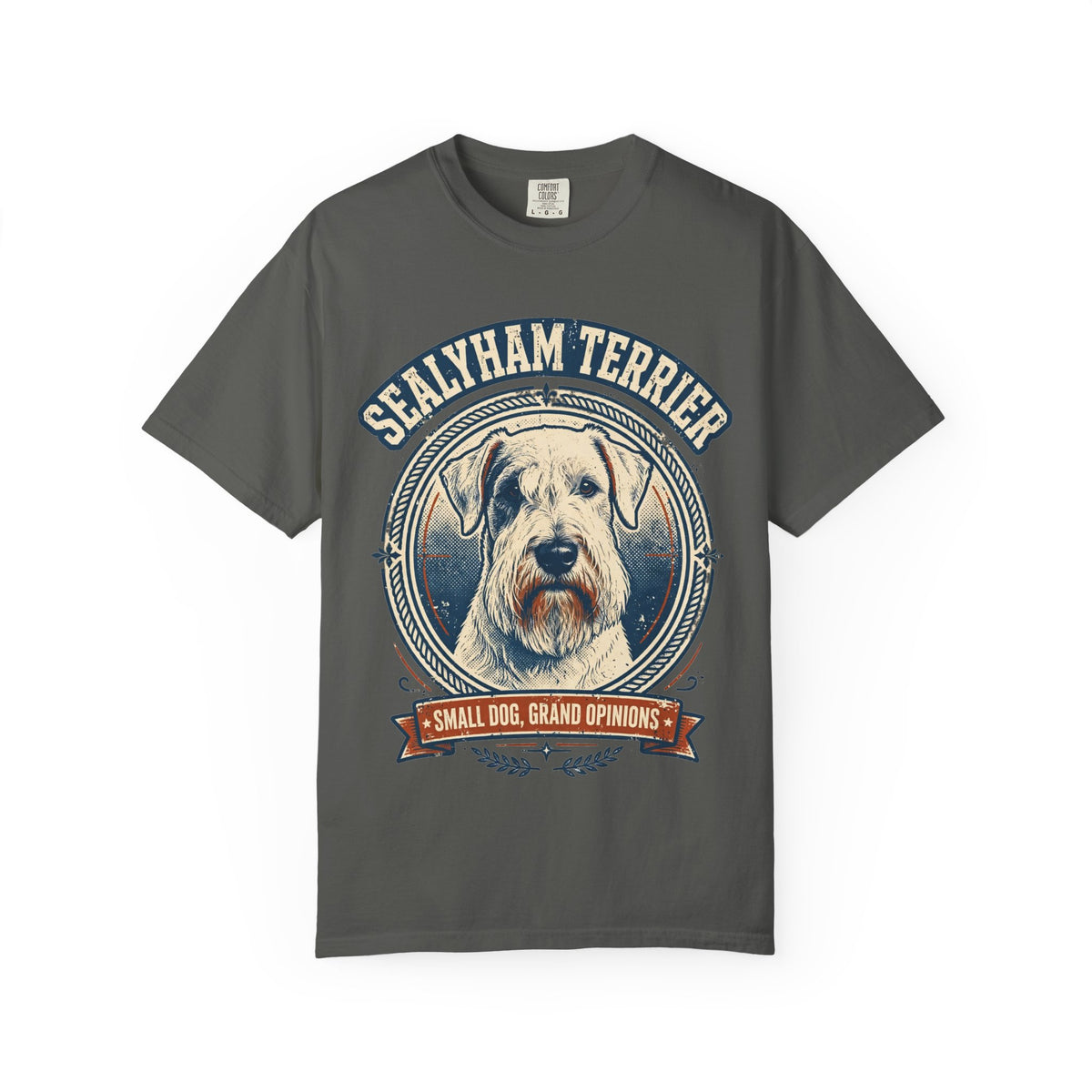 'Grand Opinions' Sealyham Terrier T-Shirt — alternate view