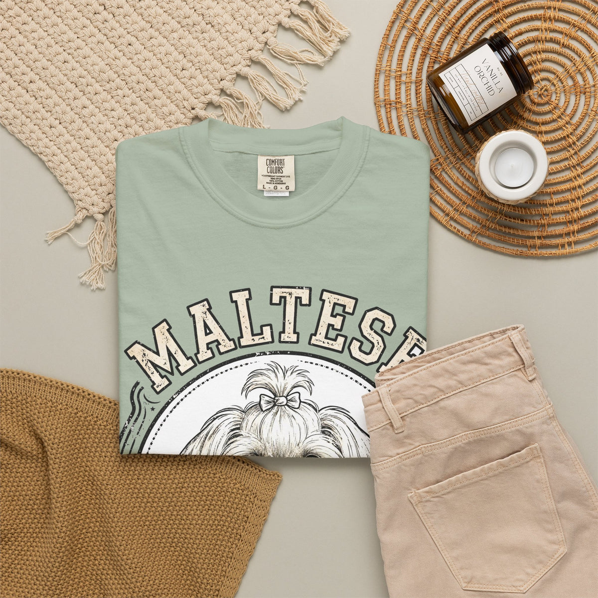 'Silk Fluff' Maltese T-Shirt — alternate view
