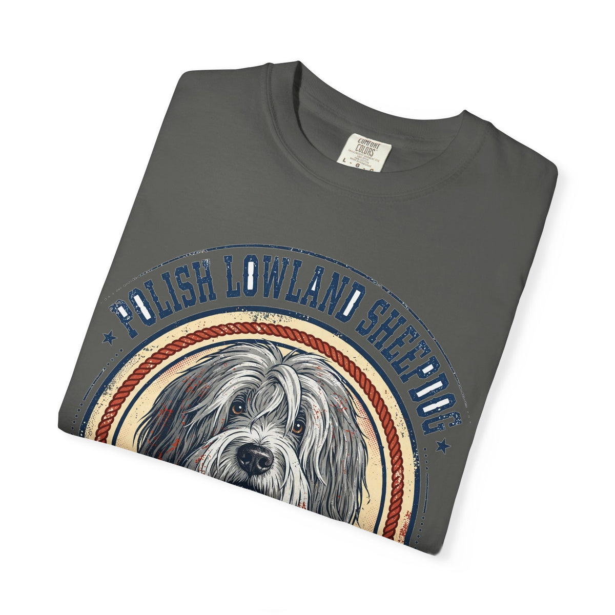 'Shaggy Soul' Polish Lowland Sheepdog T-Shirt — alternate view