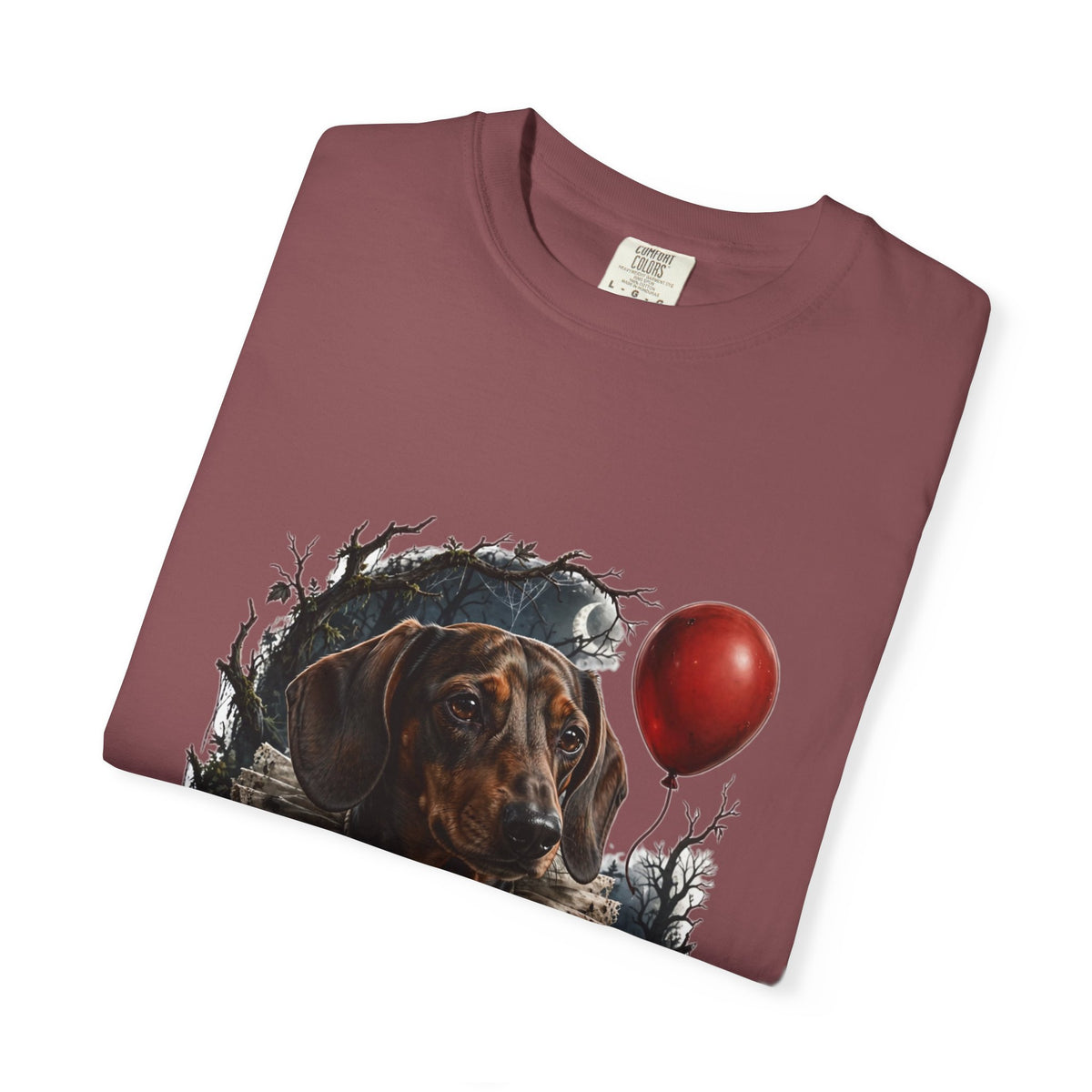 Dachshund Creepy Clown Halloween Tee