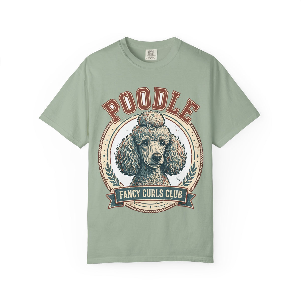 'Fancy Curls Club' Poodle T-Shirt — alternate view