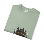 Black Cat Haunted Halloween Tee