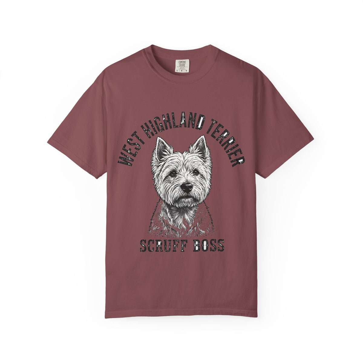 'Scruff Boss' West Highland Terrier T-Shirt — alternate view