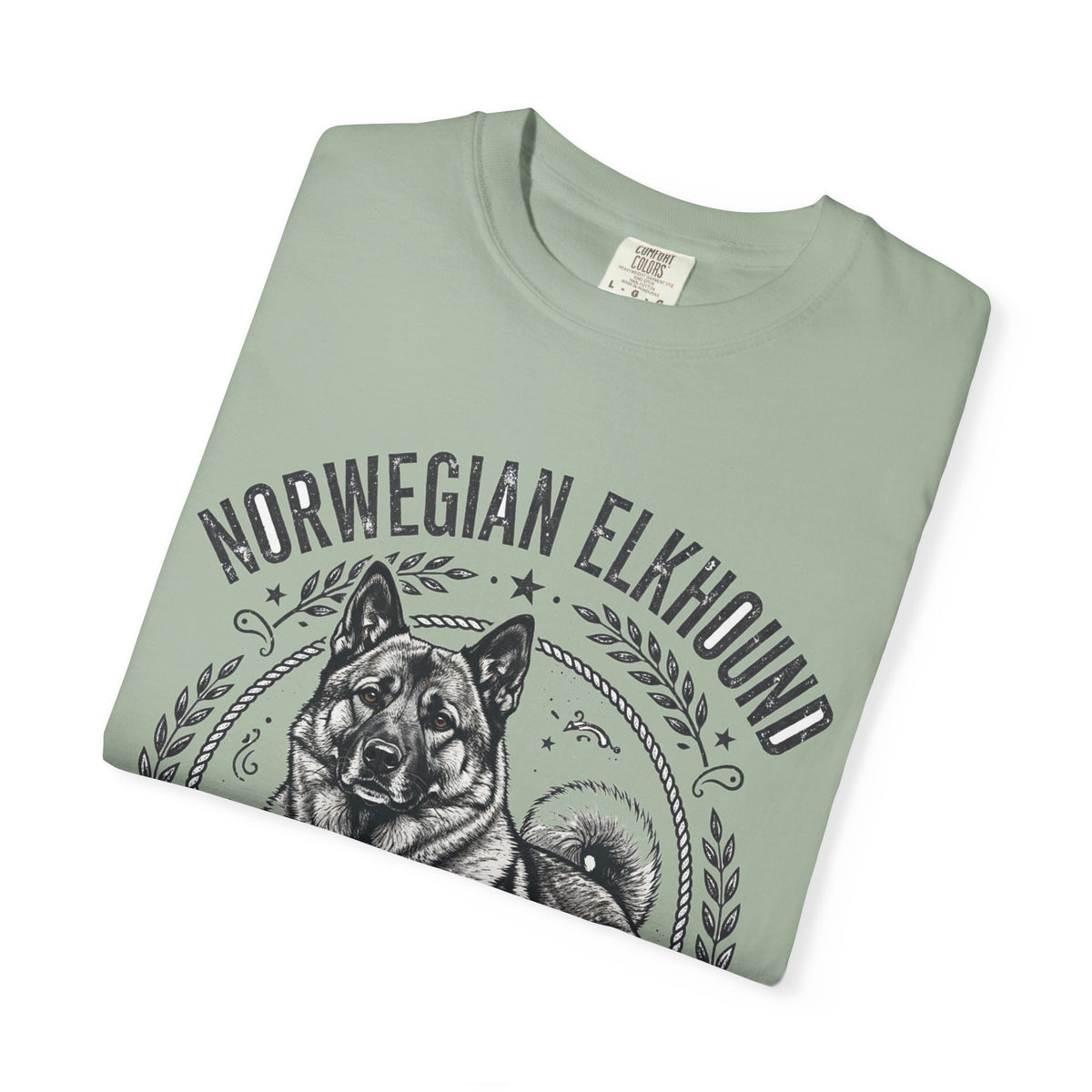 'Viking Howl' Norwegian Elkhound T-Shirt — alternate view