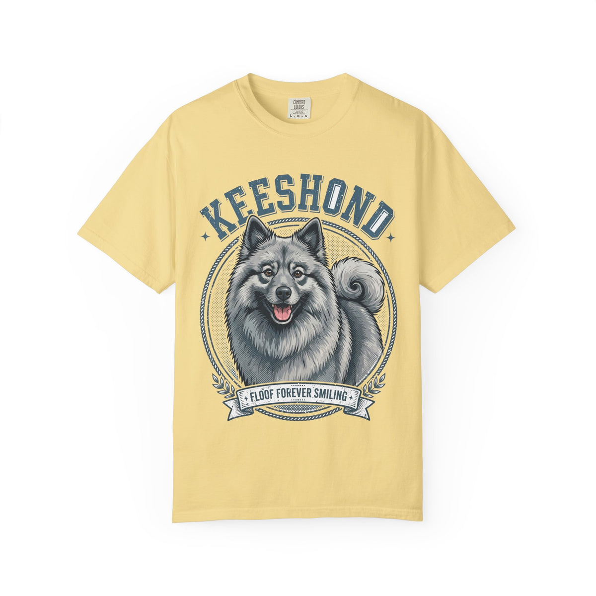 'Floof Forever Smiling' Keeshond T-Shirt — alternate view