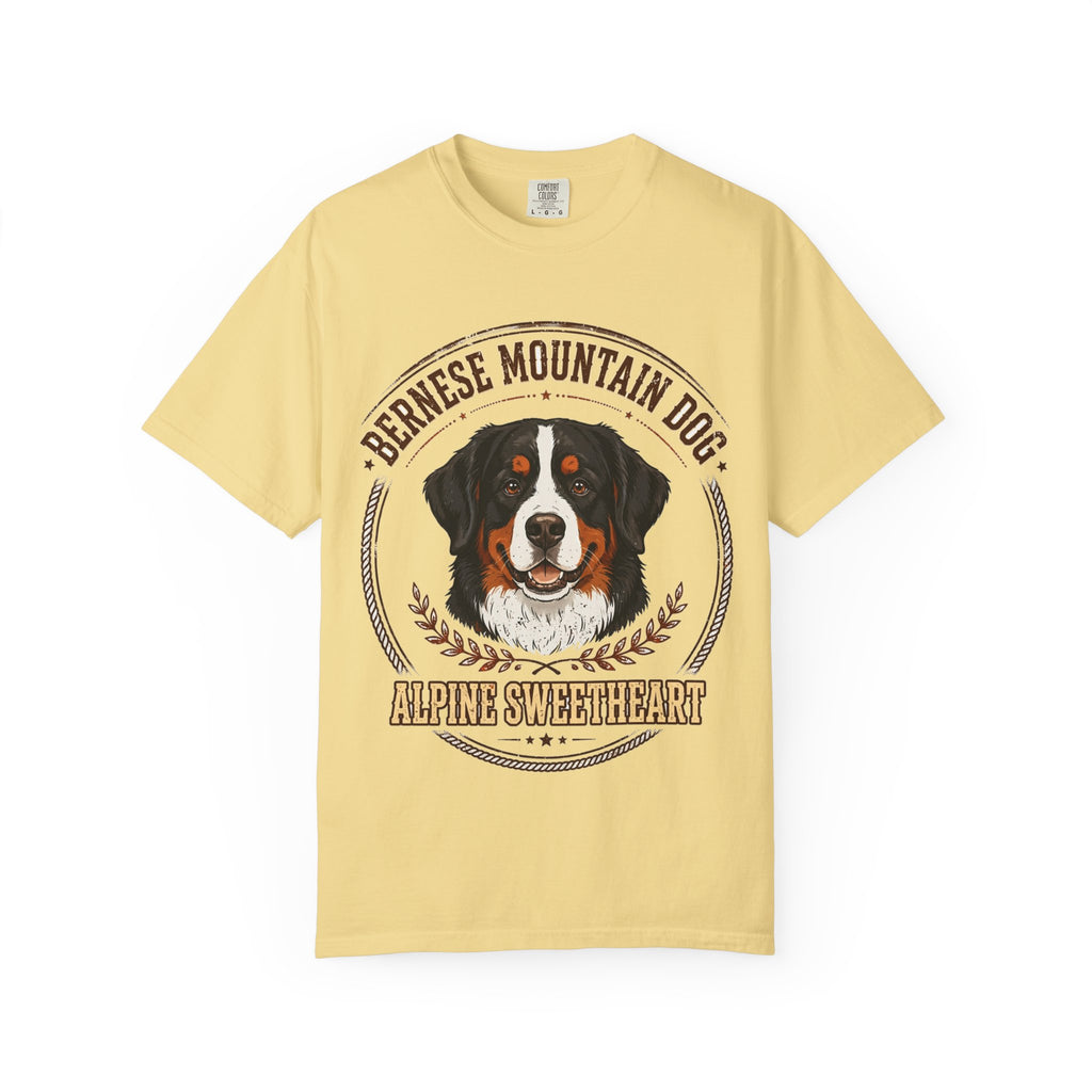'Alpine Sweetheart' Bernese Mountain Dog T-Shirt — alternate view