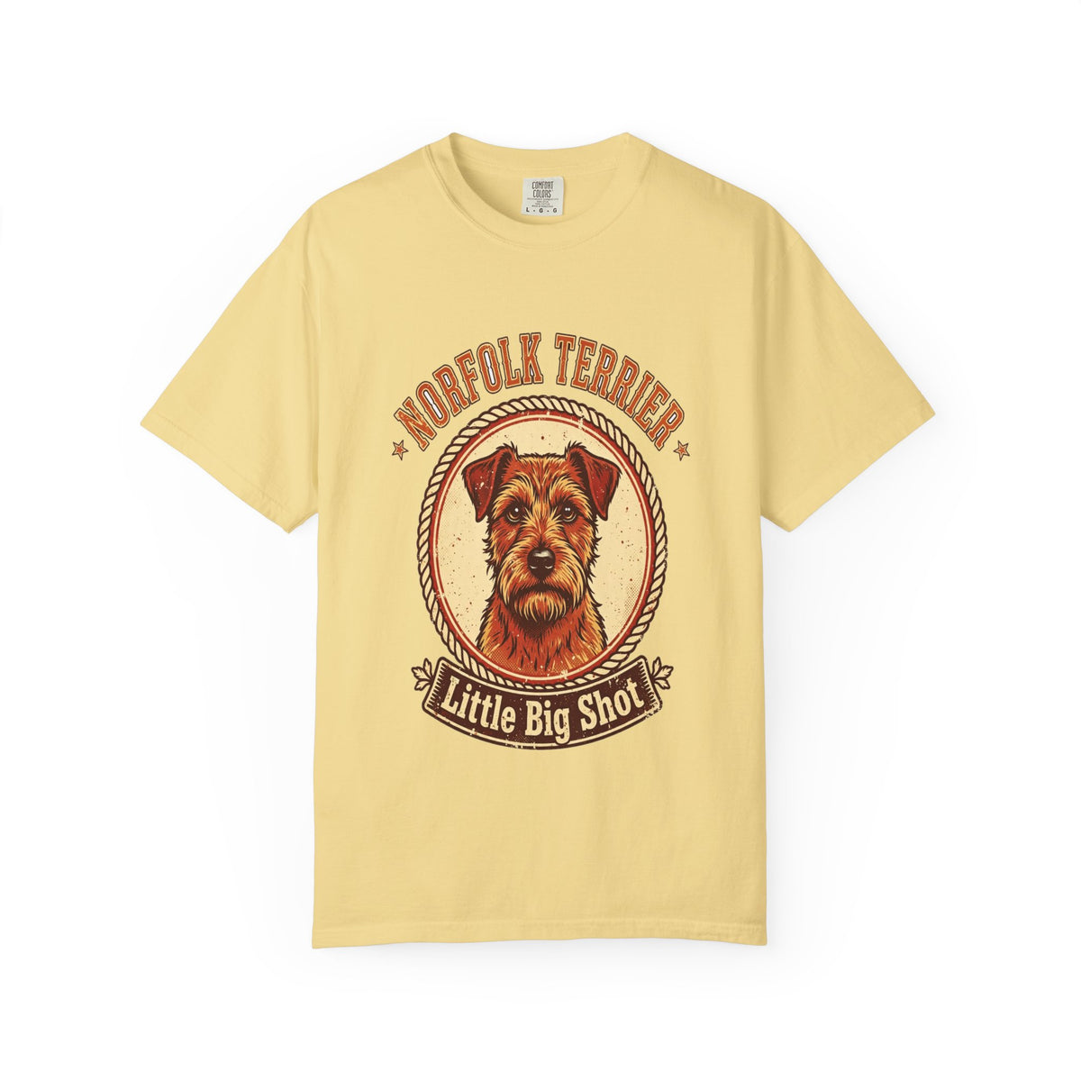 'Little Big Shot' Norfolk Terrier T-Shirt — alternate view