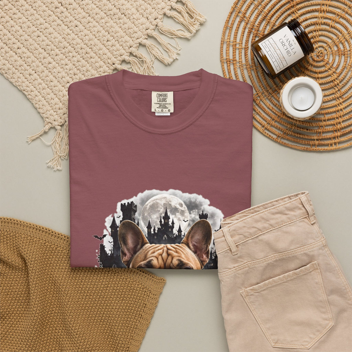 French Bulldog Vampire Pup Halloween Tee