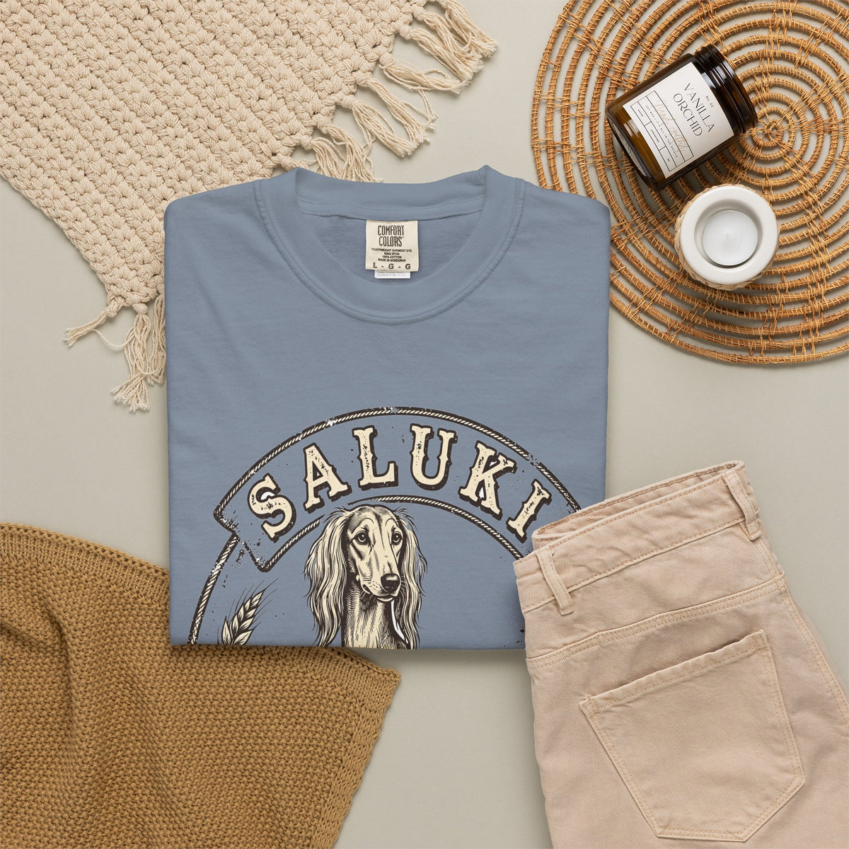 'Grace on Legs' Saluki T-Shirt — alternate view