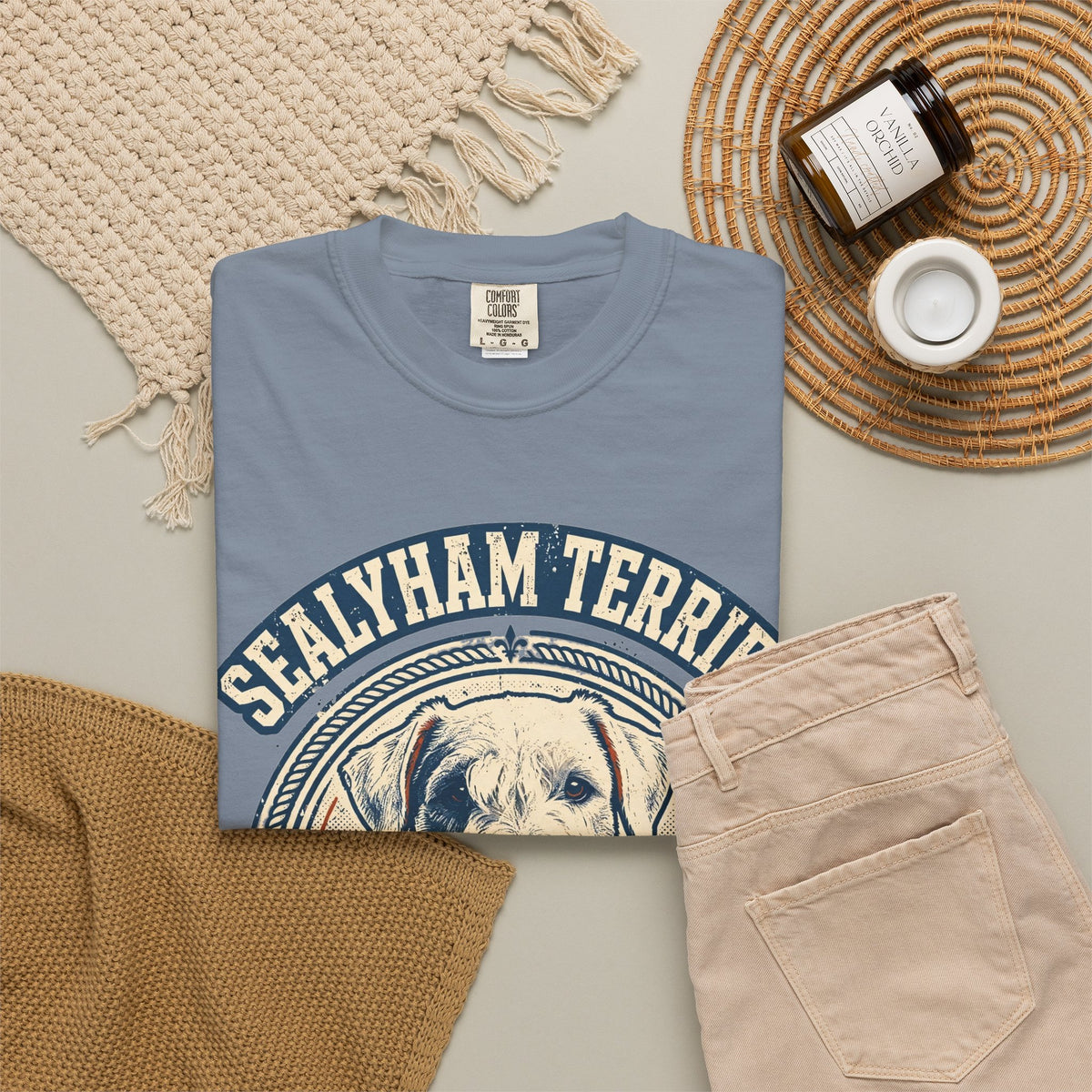 'Grand Opinions' Sealyham Terrier T-Shirt — alternate view