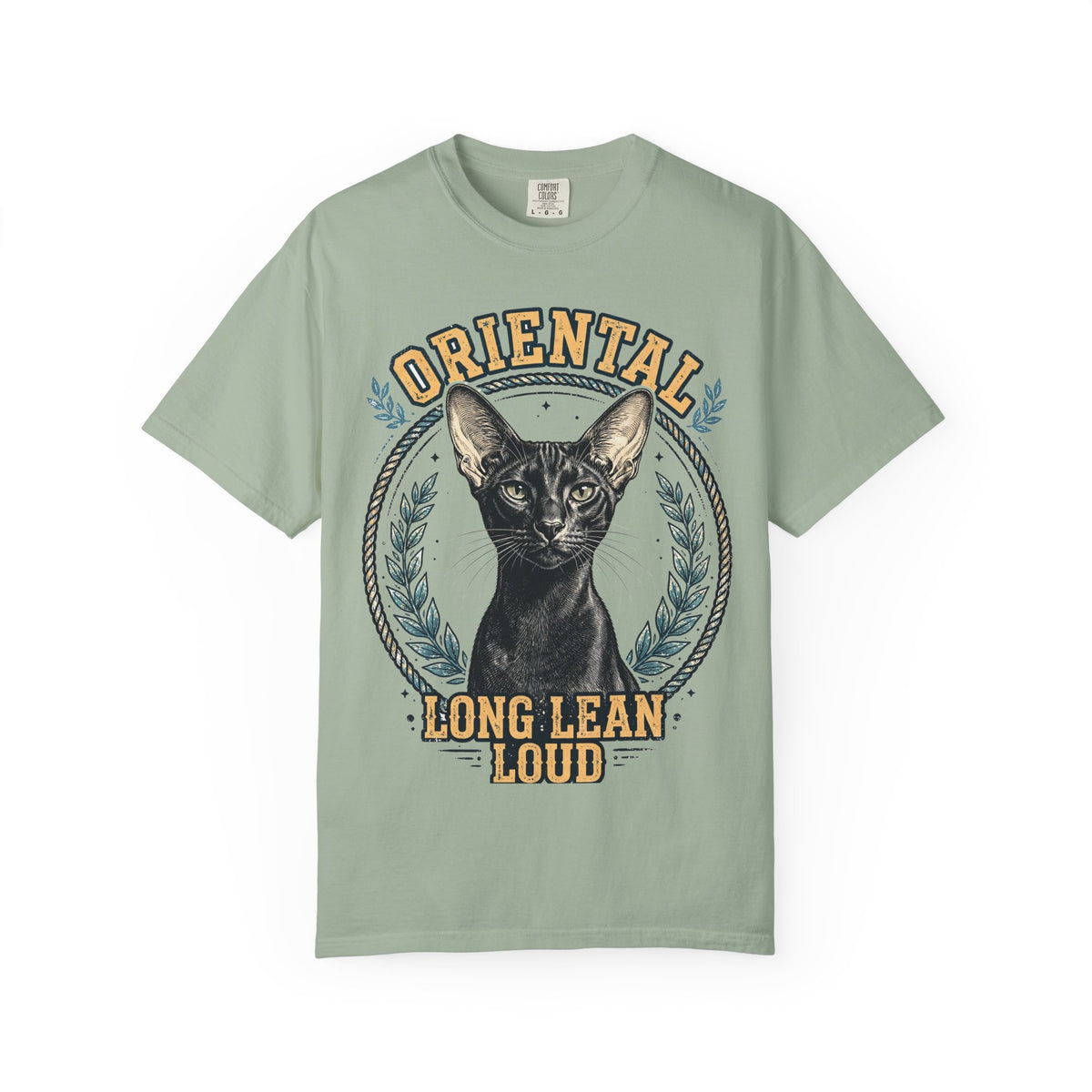 'Long Lean Loud' Oriental Shorthair T-Shirt — alternate view