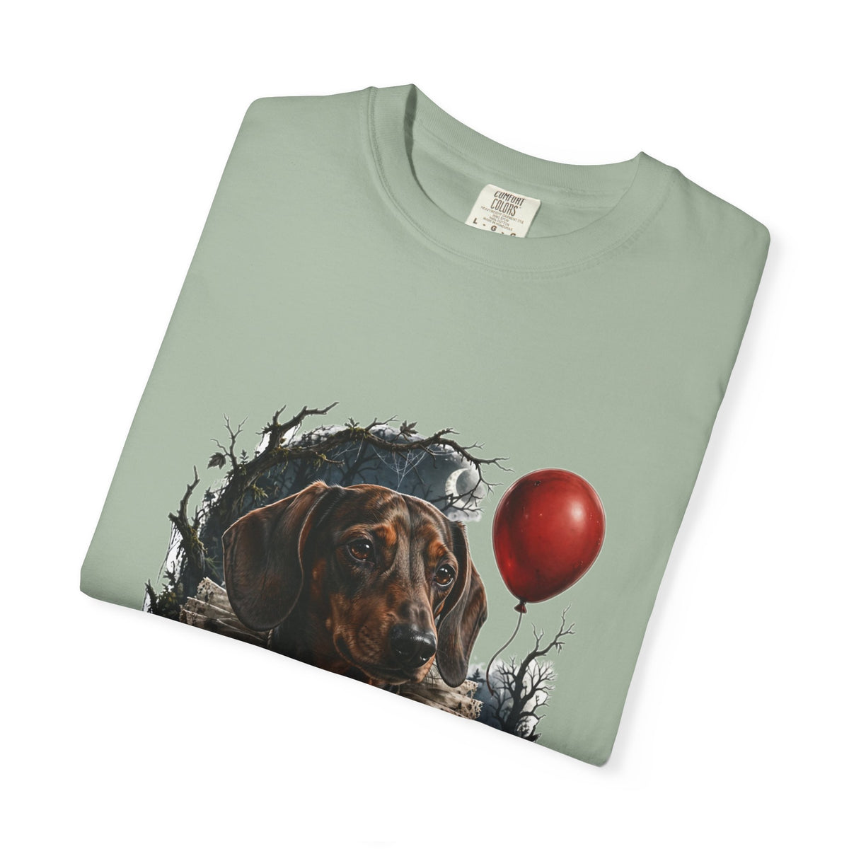 Dachshund Creepy Clown Halloween Tee