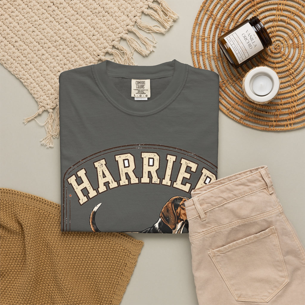'Hunt Long, Snuggle Longer' Harrier T-Shirt — alternate view