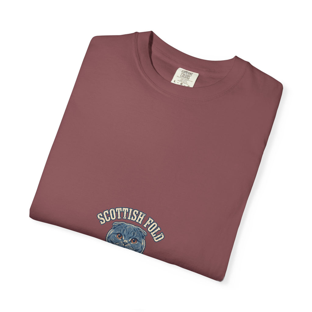 'Folded With Love' Scottish Fold Cat T-Shirt — alternate view