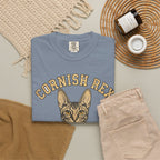 'Wavy Wonder' Cornish Rex Cat T-Shirt — alternate view