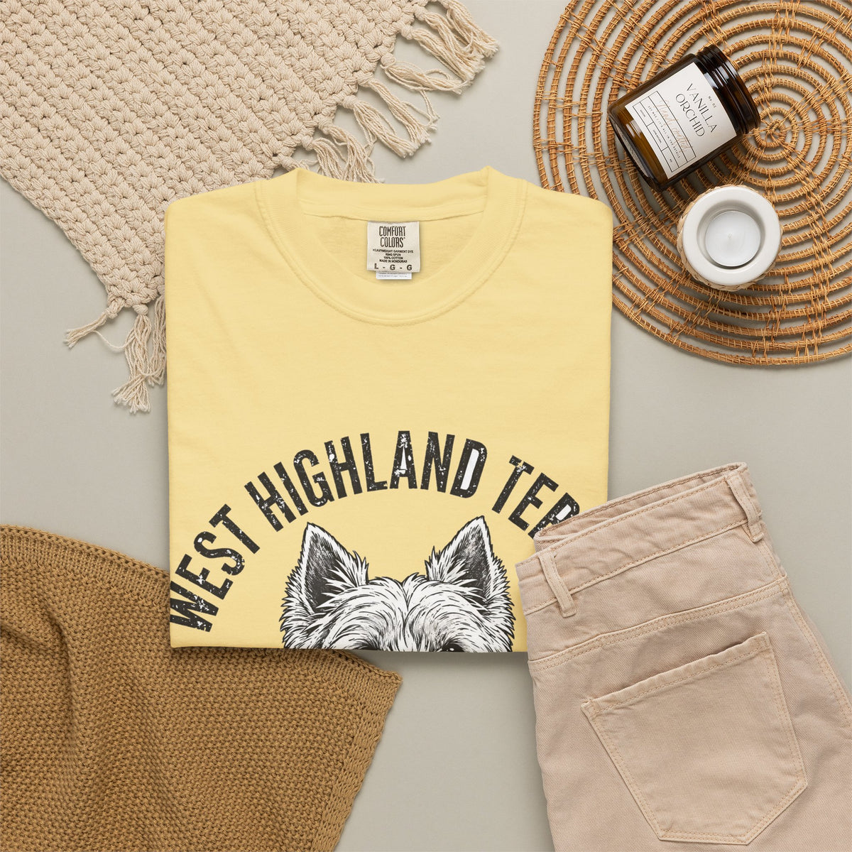 'Scruff Boss' West Highland Terrier T-Shirt — alternate view