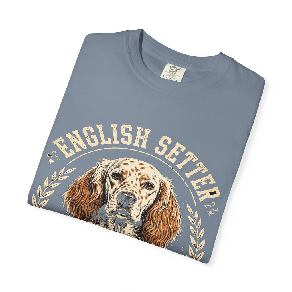 'Feathered & Fabulous' English Setter T-Shirt — alternate view