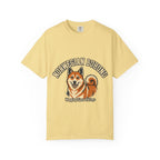 'Curly Tail' Norwegian Buhund T-Shirt — alternate view