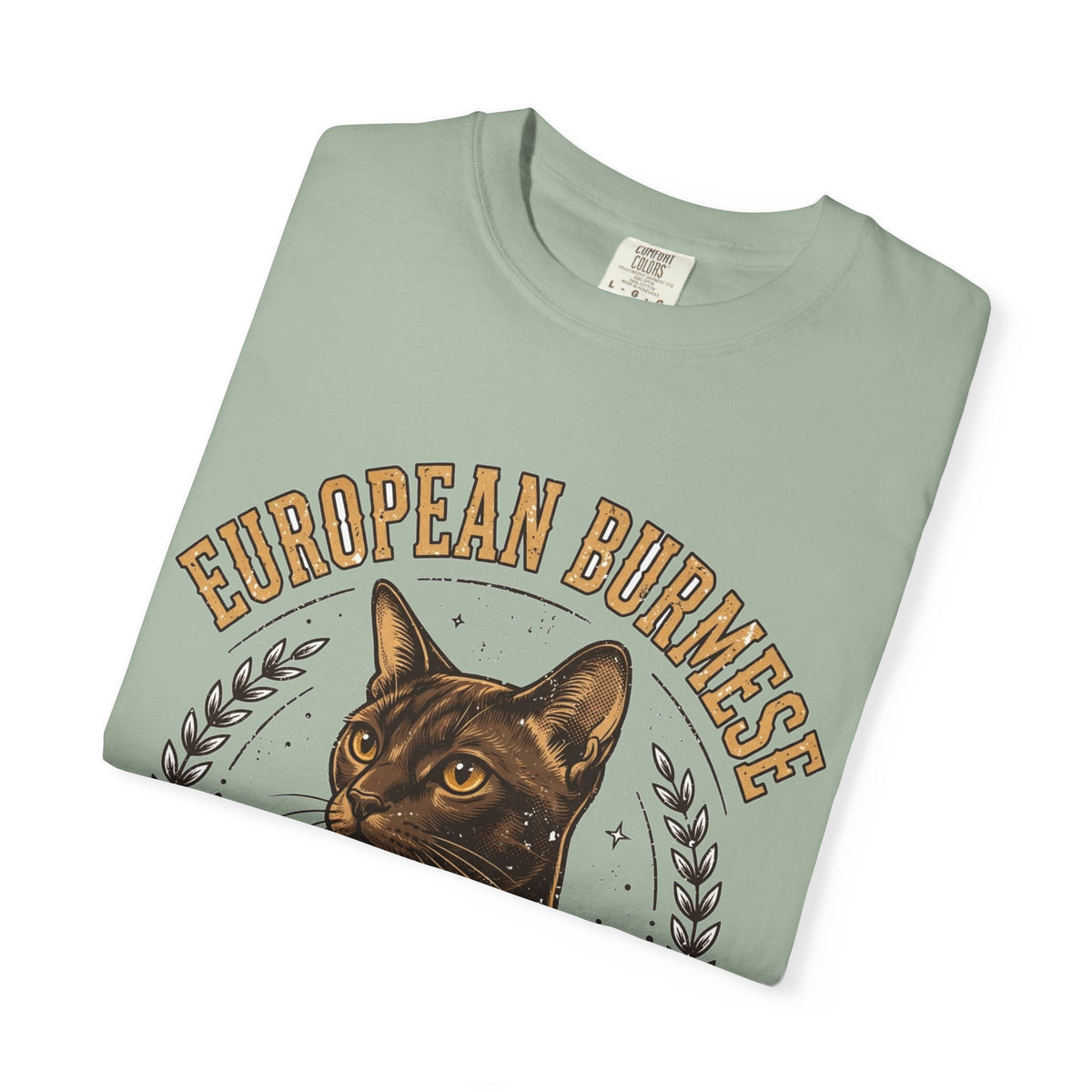 'Euro Chic' European Burmese Cat T-Shirt — alternate view