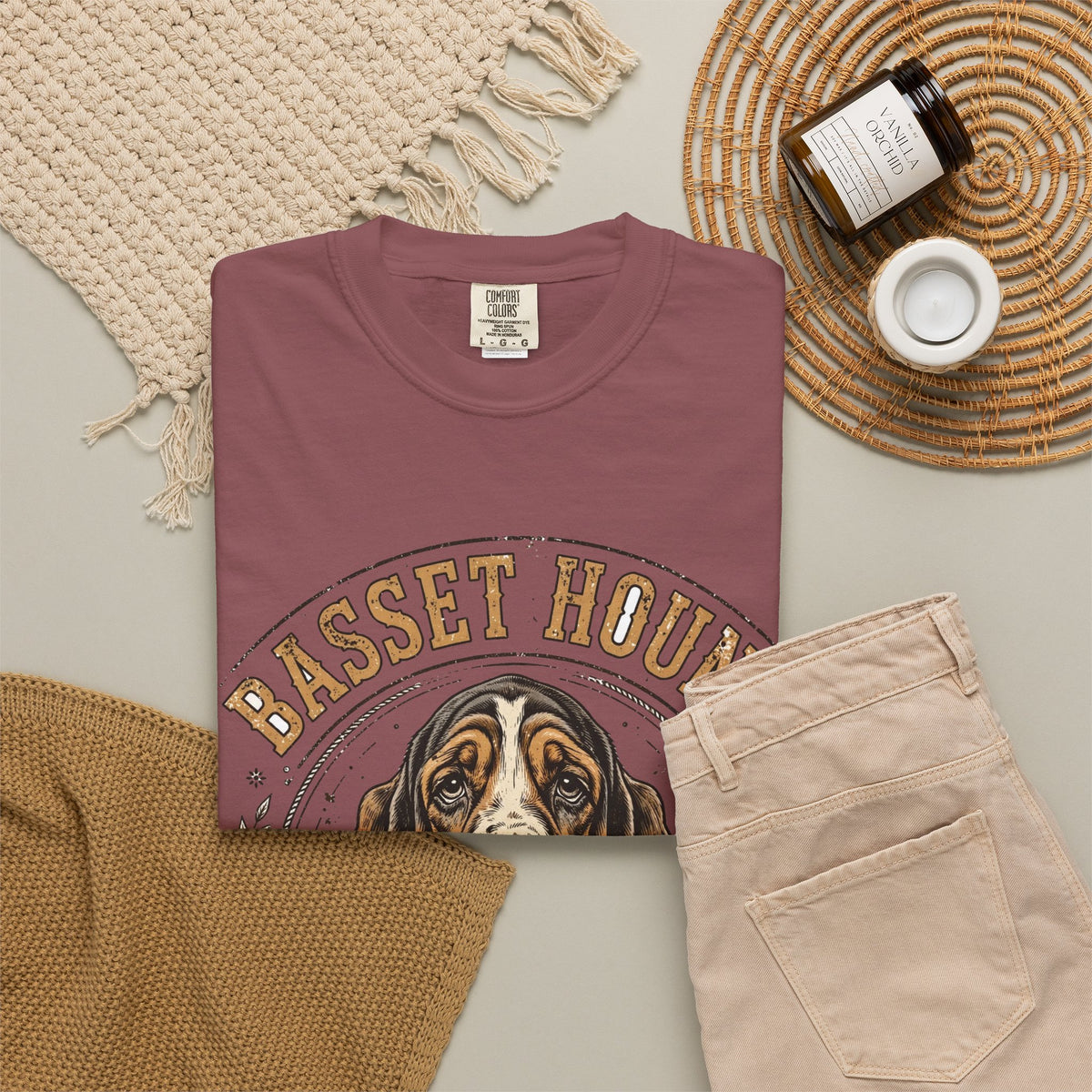 Basset Hound Low & Lovable Tee