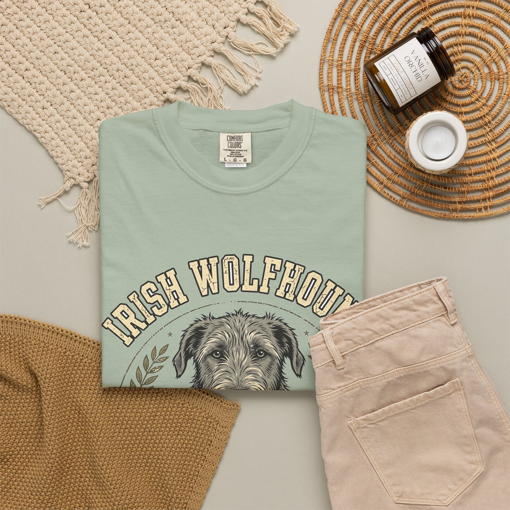 'Gentle Titan' Irish Wolfhound T-Shirt — alternate view