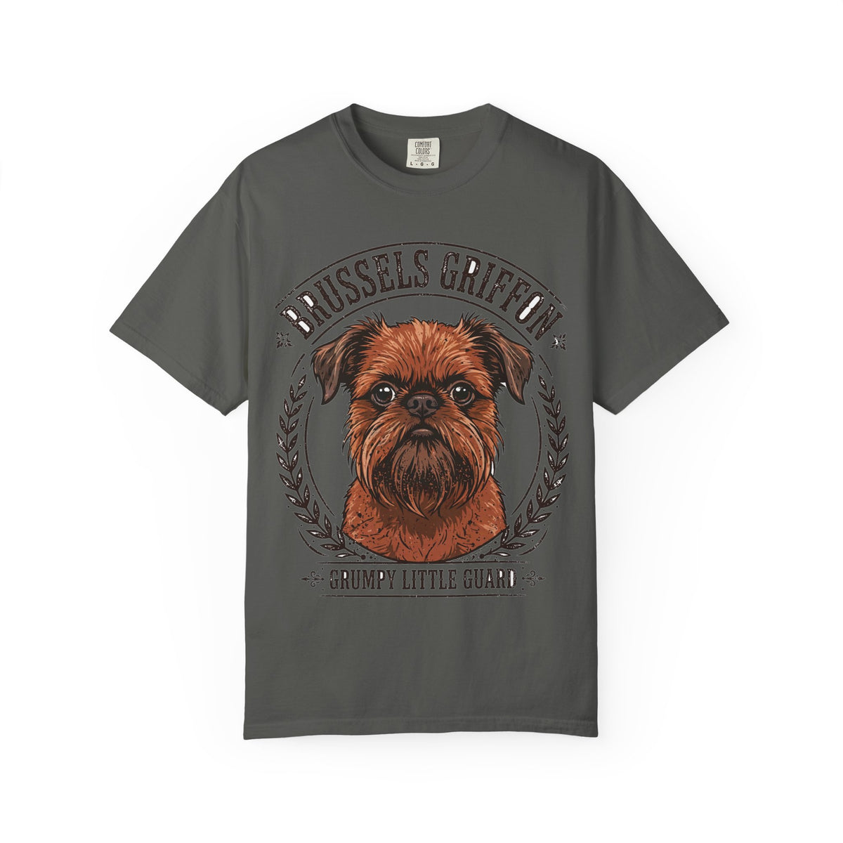 'Grumpy Little Guard' Brussels Griffon T-Shirt — alternate view