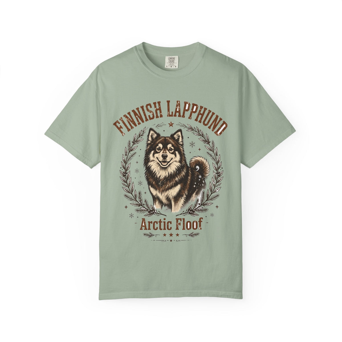 'Arctic Floof' Finnish Lapphund T-Shirt — alternate view