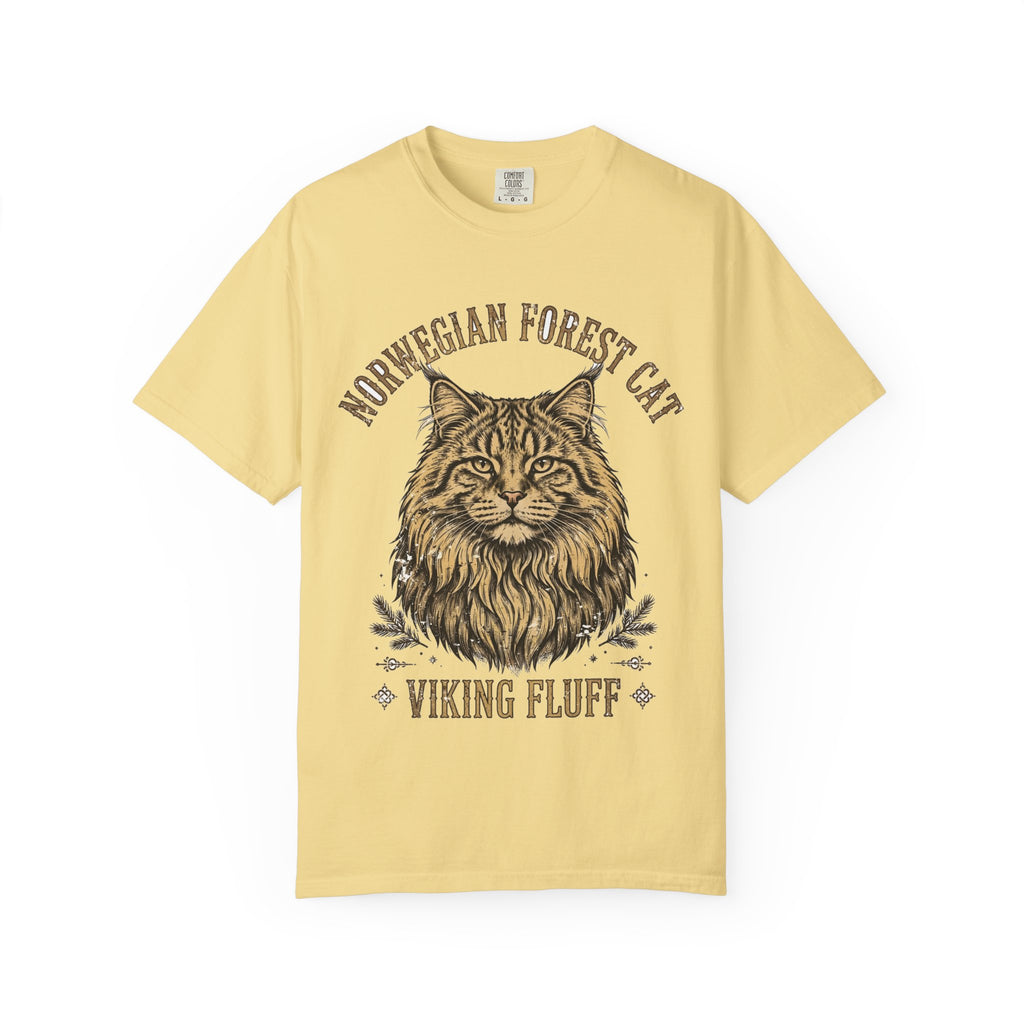 'Viking Fluff' Norwegian Forest Cat T-Shirt — alternate view