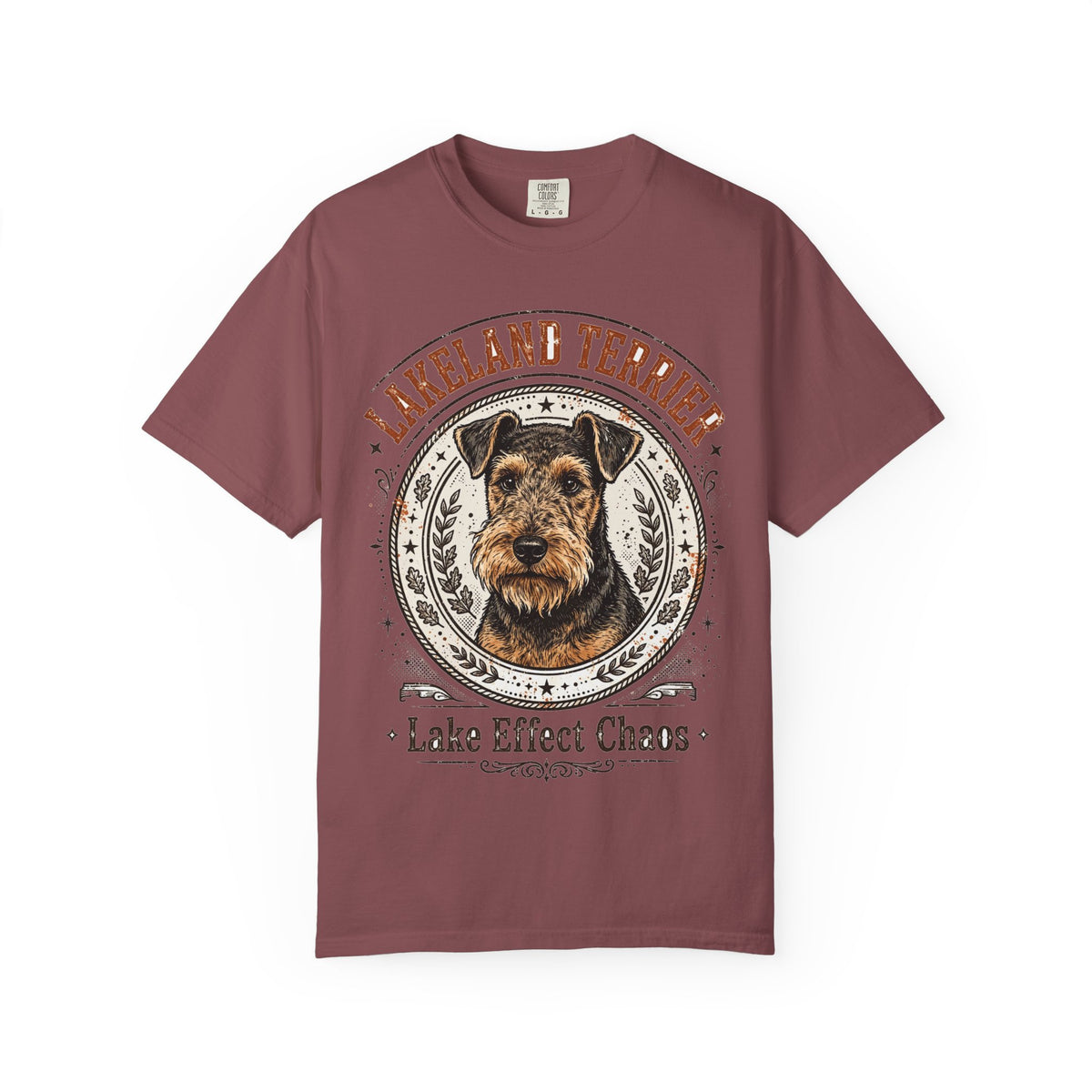 'Lake Effect Chaos' Lakeland Terrier T-Shirt — alternate view