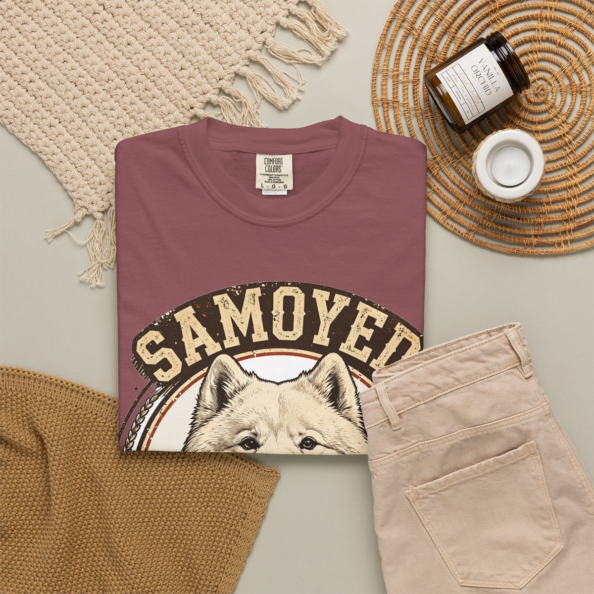 'Smiles & Snow' Samoyed T-Shirt — alternate view