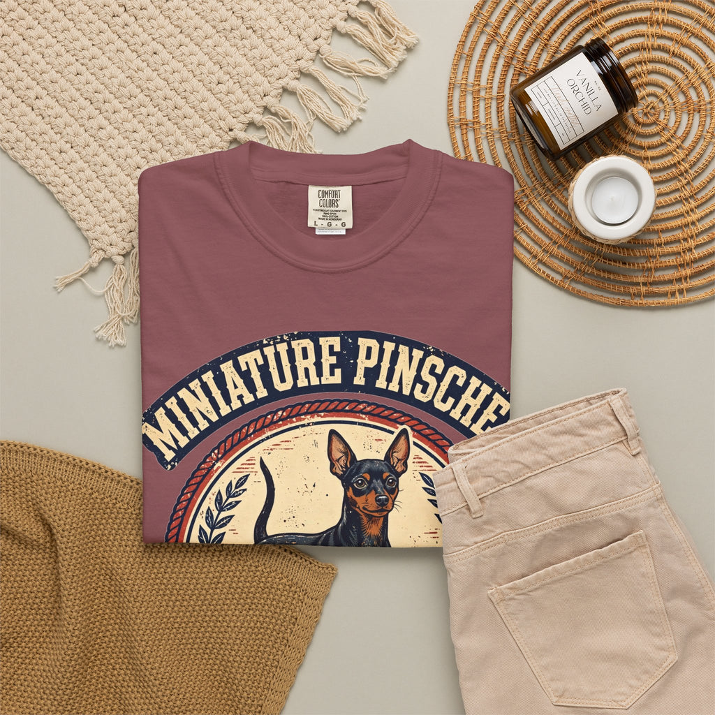'Tiny King' Miniature Pinscher T-Shirt — alternate view