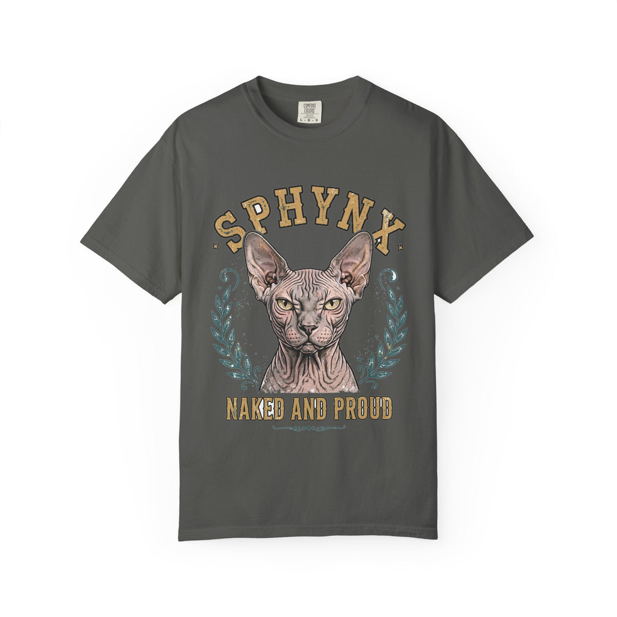 'Naked And Proud' Sphynx T-Shirt — alternate view
