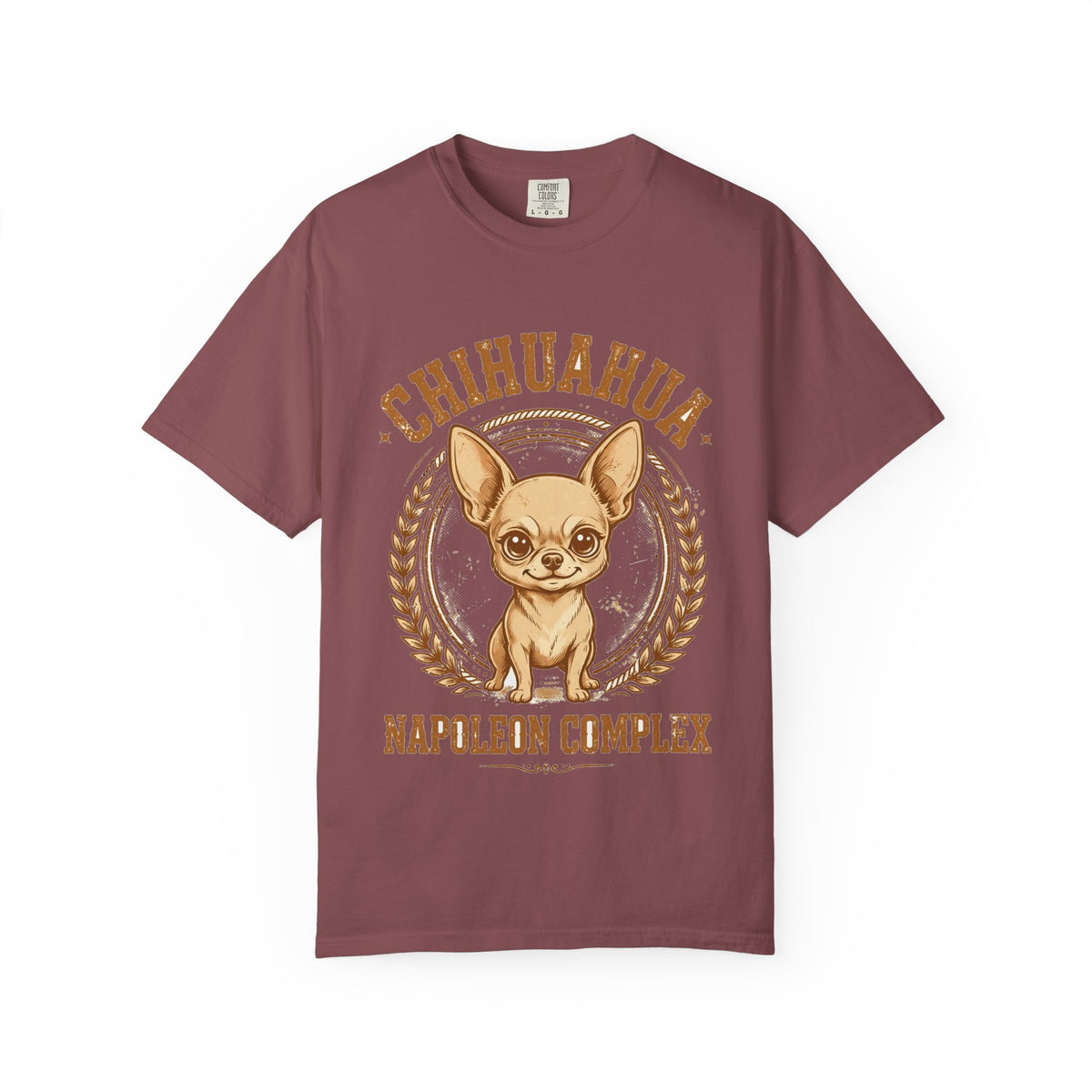 'Napoleon Complex' Chihuahua T-Shirt — alternate view