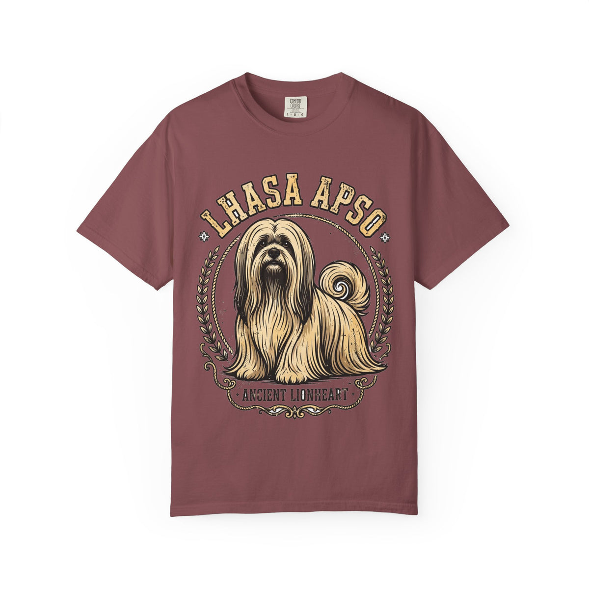 'Ancient Lionheart' Lhasa Apso T-Shirt — alternate view