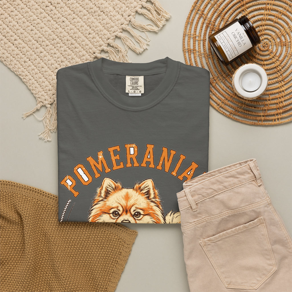 'Big Bark Energy' Pomeranian T-Shirt — alternate view