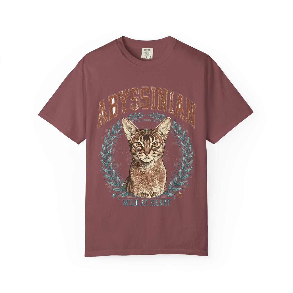 Wild At Heart Abyssinian Tee — Comfort Colors fabric detail