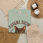 'Cocoa Club' Havana Brown Cat T-Shirt — alternate view