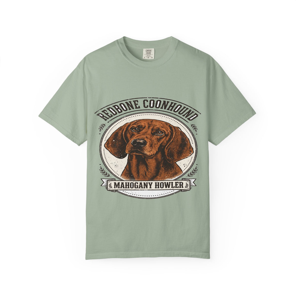 'Mahogany Howler' Redbone Coonhound T-Shirt — alternate view