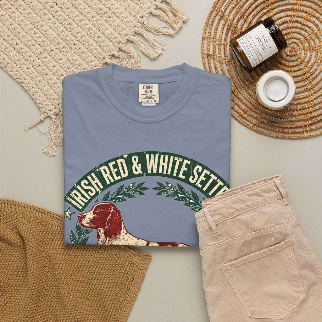 'Red White Fetch' Irish Red and White Setter T-Shirt — alternate view