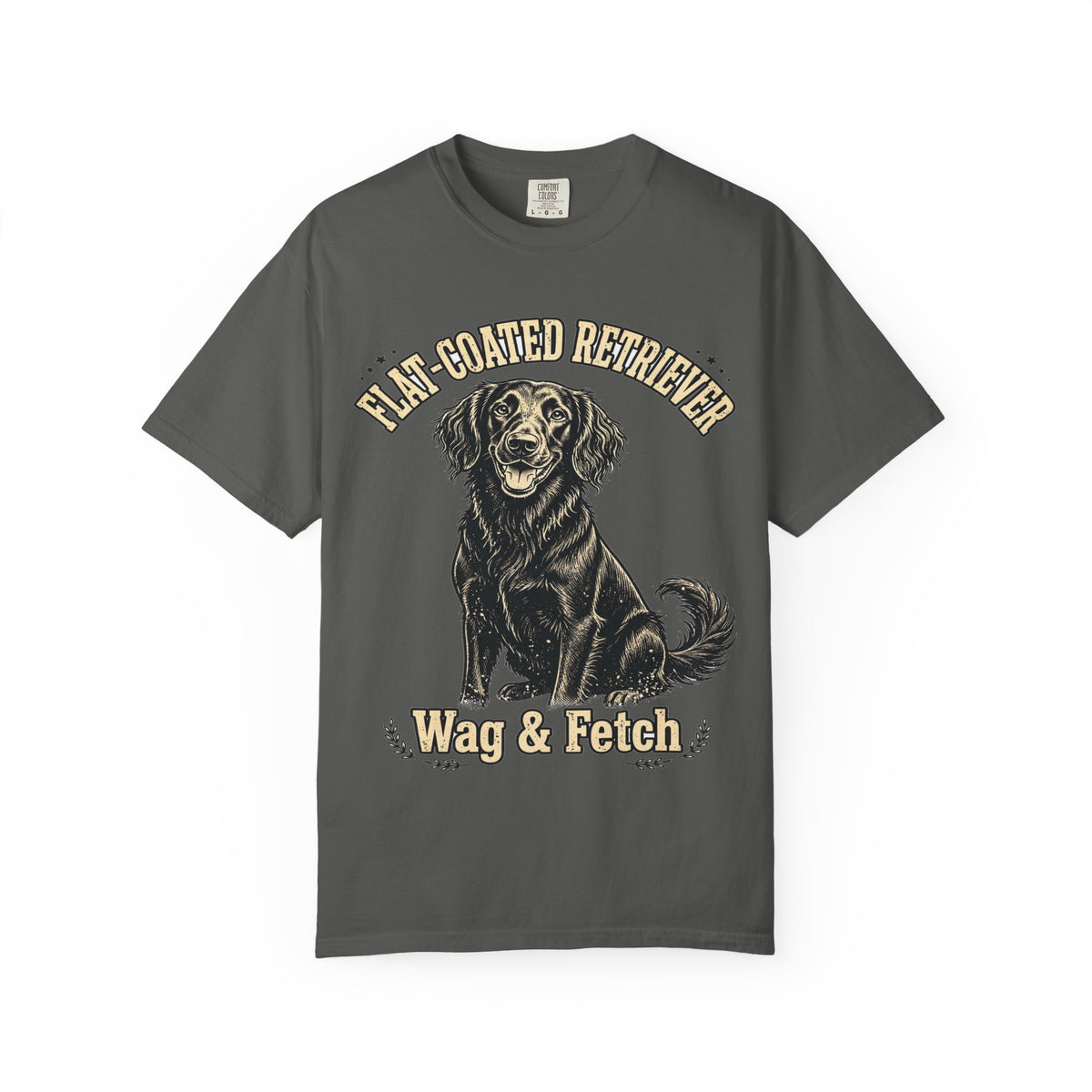 'Wag & Fetch' Flat-Coated Retriever T-Shirt — alternate view