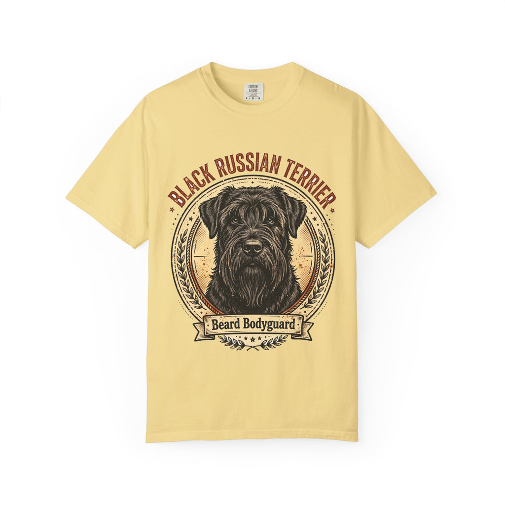 'Beard Bodyguard' Black Russian Terrier T-Shirt — alternate view