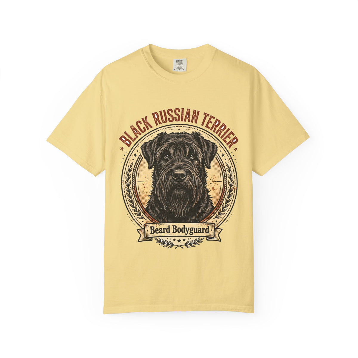 Black Russian Terrier Beard Bodyguard Tee
