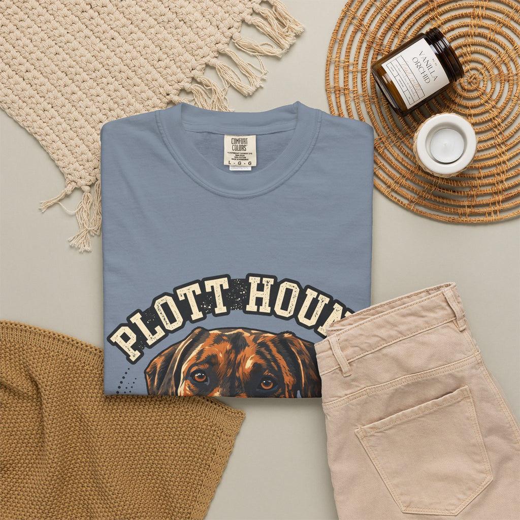 'Brindle And Brave' Plott Hound T-Shirt — alternate view