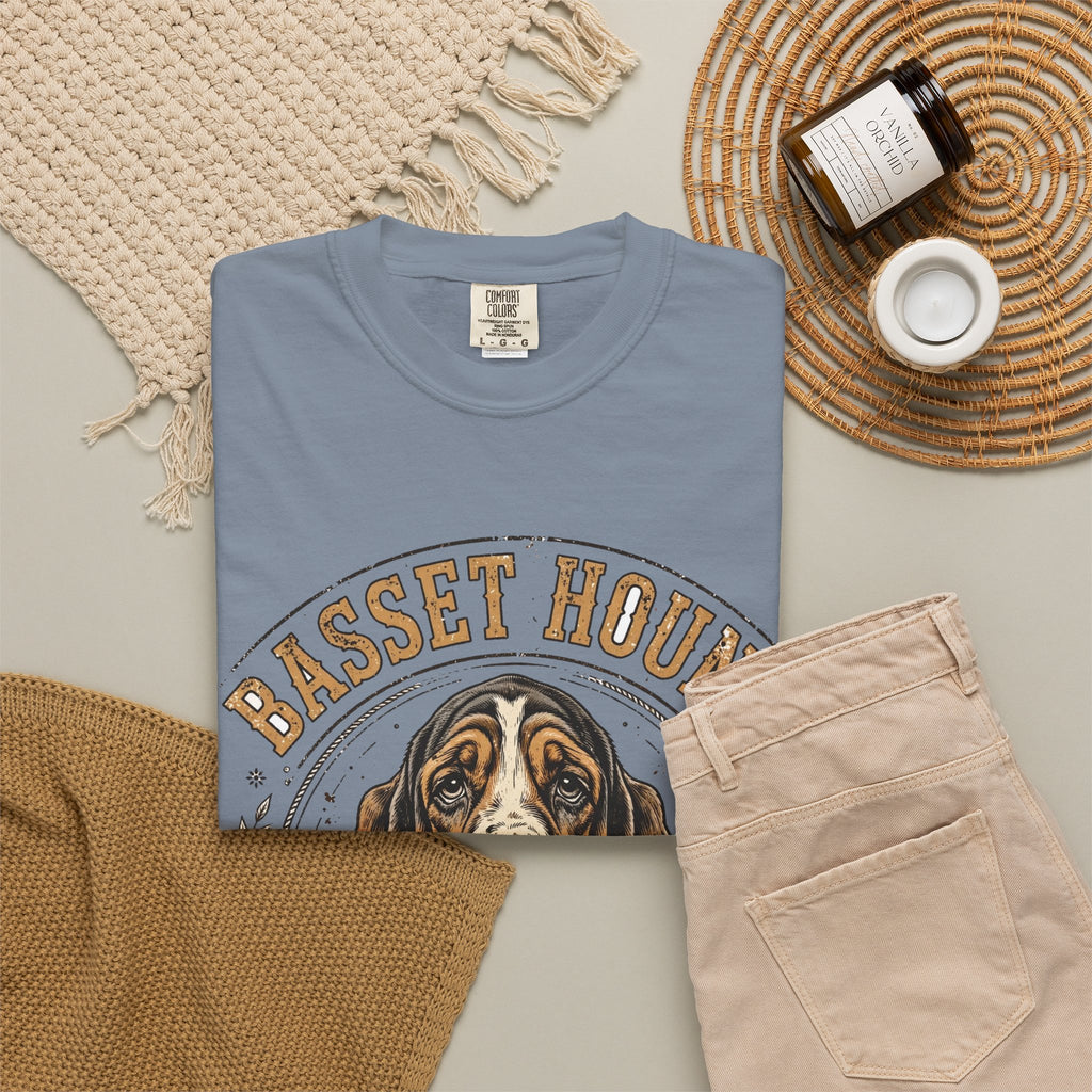 'Low & Lovable' Basset Hound T-Shirt — alternate view