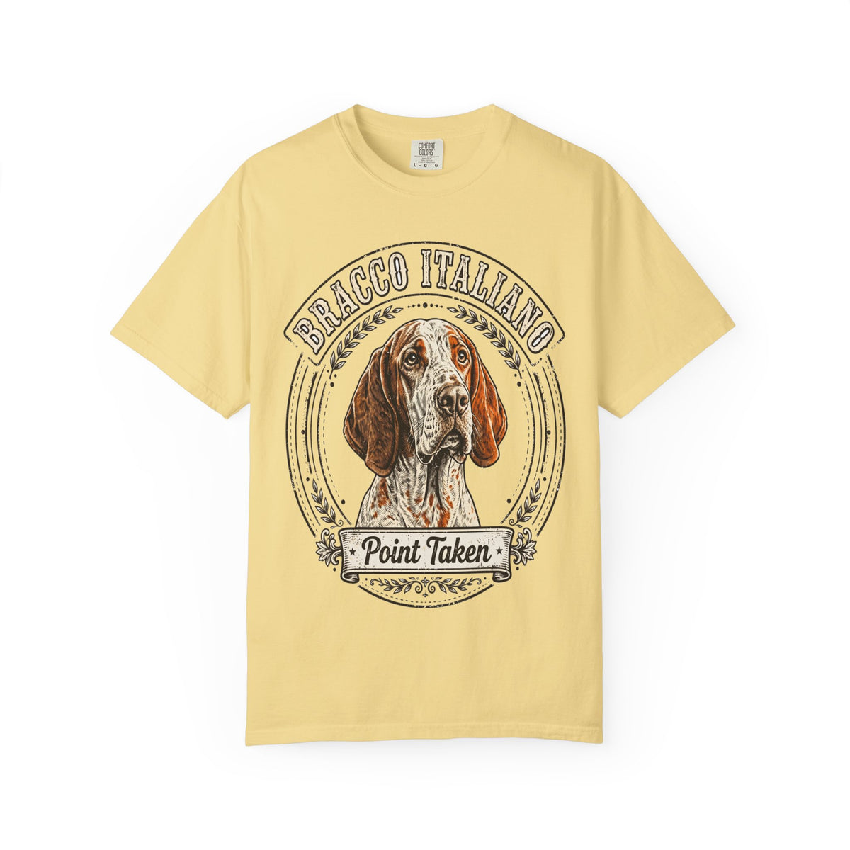 'Point Taken' Bracco Italiano T-Shirt — alternate view