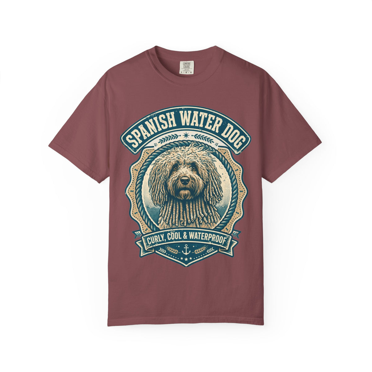 'Waterproof' Spanish Water Dog T-Shirt — alternate view